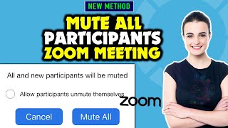 How to mute everyone on zoom 2024  Mute All Participants Zoom Meeting [upl. by Lovich]