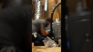 Evaporator coil change out pt2 hvac [upl. by Atinet129]