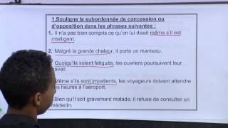 FR La subordonnée circonstancielle dopposition ou de concession P2 [upl. by Ibmab150]