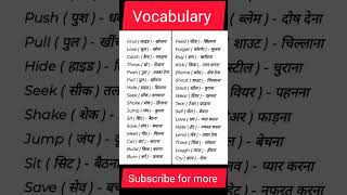 English speaking Vocabulary shorts englishbyprabhatsir [upl. by Aoht]