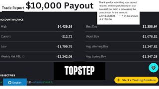 Topstep Payout Withdrawal Process  5 Funded Accounts [upl. by Beka72]