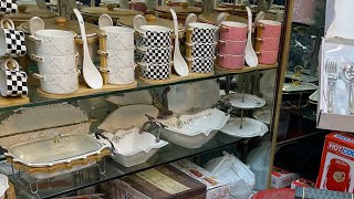 Best Crockery wholesale market in lahore kitchen item dinner set  imported [upl. by Segalman]