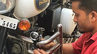 LED lights for Royal Enfield Bike with pricing and Installation [upl. by Milinda]