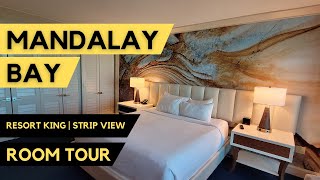 Mandalay Bay Hotel Room Tour  Mandalay Bay Resort King  Strip View [upl. by Allare]