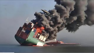 TODAY Upon arrival in the Red Sea 5 US cargo ships carrying explosives were destroyed [upl. by Yesiad157]