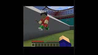 Football in minecraft with ronaldo messi mbappe football minecraft pvp lovekiss cool ps5 [upl. by Juanita737]