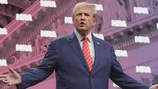 Trump addresses NRA promising roll back of guncontrol policies [upl. by Eillah]