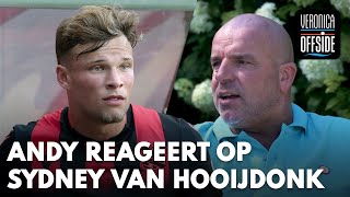 Andy van der Meijde reageert op tweet Sydney van Hooijdonk  VERONICA OFFSIDE [upl. by Kciv470]