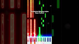 The Weeknd Blinding Lights Piano Tutorial theweeknd blindinglights piano shorts [upl. by Ulah597]