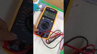 Digital multimeter☑️☑️☑️ experiment itielectrician elctrician shrots science trending [upl. by Carisa]