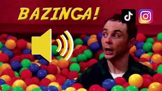 Sheldon Bazinga funny sound effect SFX HD [upl. by Gesner]