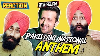 Pakistani National Anthem Qaumi Tarana ft Atif Aslam  Reaction 158 [upl. by Gorrono916]