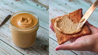 Peanut Butter Recipe  Without Oil  Homemade Peanut Butter  In a mixer [upl. by Calondra]