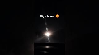 High beam 😡amp white llight 😡 light viralvideo youtubeshorts shorts [upl. by Blockus]