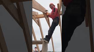 roof diy rafters woodworking construction [upl. by Yentroc25]