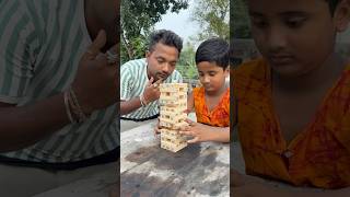 Playing jenga for first time ever Bengali mini blog shorts🥵 [upl. by Adnuhs]