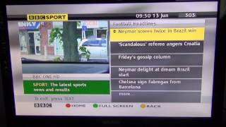 Humax HB1000S Freesat HD  Subtitles amp Teletext [upl. by Labinnah643]