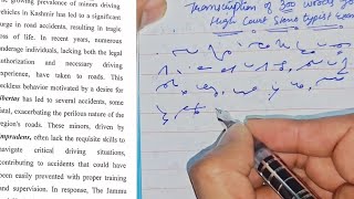 JK High Court Legal Dictation 300 of words with Transcription 60 WPM stenotypist stenographer [upl. by Vedi]