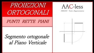 Proiezione ortogonale di un segmento ortogonale al PV [upl. by Behn396]