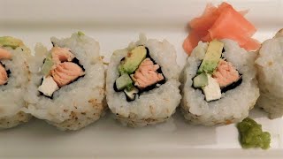 shorts smoked salmon sushi roll ingredients [upl. by Bainbrudge232]