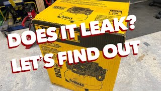 Dewalt DWFP55126 air compressor review  does it leak [upl. by Ahsia]