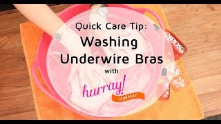 How to Wash Underwire Bras  Quick Care Tip with Hurray Kimmay [upl. by Vito440]