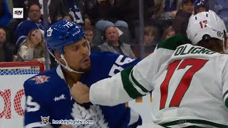 Marcus Foligno vs Ryan Reaves Oct 14 2023 [upl. by Solram942]