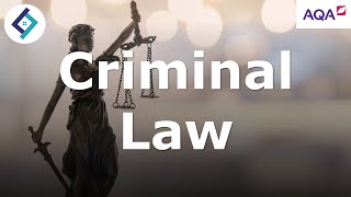 Introduction to Criminal Law  AQA A Level Law [upl. by Restivo]