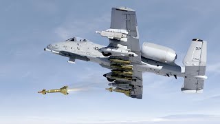 Powerful US A10 Warthog Releases its Most Feared Ordnance To Destroy Tanks [upl. by Madelle516]