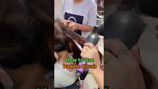 How to use Paddle Brush 🪮  easy to use mishu beauty parlour [upl. by Euqimod124]