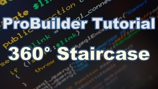 Tutorial ProBuilder 360 Spiral Staircase Giveaway Winner Announced [upl. by Hars]