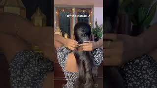 Ponytail hack✨ tamil hairstylehairstyletutorialhairgoals explore trending trendyhairstyles [upl. by Garvey]