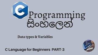 C Programming in sinhala part 3 Data types amp Variables [upl. by Aipmylo]