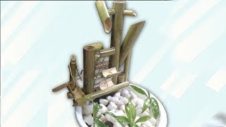 Homemade Bamboo Water Fountain  Amazing Design Bamboo Water Fountain  Creating Bamboo Fountain [upl. by Jelks]