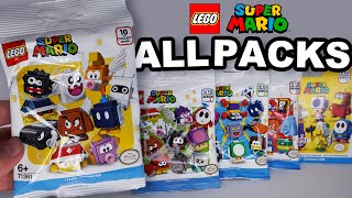 LEGO Super Mario Opening ALL 1  5 Character Pack Series [upl. by Cleasta]