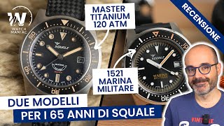 Squale Master Titanium 120ATM e 1521 Marina Militare Limited Edition [upl. by Emerej771]