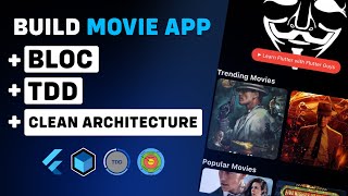 Movie App  Full course with Bloc TDD and Clean architecture [upl. by Ariik]