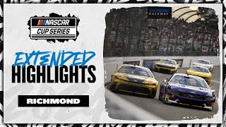 NASCAR Official Extended Highlights  Richmond provides overtime drama in final laps  NASCAR [upl. by Lebatsirhc]