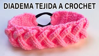 🌈Diadema Tejida a crochet PASO A PASO crochet headband  VINCHA  TURBANTE❤ [upl. by Brynn547]