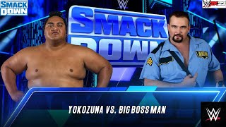 WWE2K23YOKOZUNA VS BIG BOSS MANWWESMACK DOWN 2K23 [upl. by Ria]