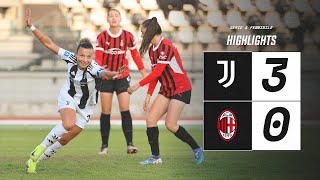 HIGHLIGHTS SERIE A  Juventus Women 30 Milan  Girelli Caruso amp Cantore Goals [upl. by Sukcirdor]