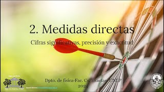 2 Medidas directas Incerteza y cifras significativas [upl. by Nyrem]