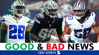 Cowboys Get GOOD amp BAD Injury News Before Lions Game Ft Tyler Guyton DaRon Bland amp Eric Kendricks [upl. by Eseeryt397]