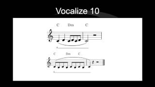 VOCALIZE 10 EXERCÍCIOS DE CANTO E TÉCNICA VOCAL [upl. by Aitat]