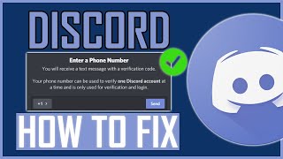 Fix Discord Phone Verification Not Working [upl. by Rafiq868]