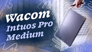 Unboxing the Wacom Intuos Pro Medium A graphic designers perspective [upl. by Ahsenot114]