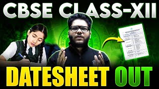 CBSE Date Sheet 2024 🚨  CBSE Latest News  Class 12th Board Exams Schedule 🤯 [upl. by Poock]