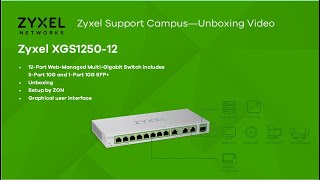 Zyxel XGS1250 12 Desktop Switch  Auspacken Installieren Management DE [upl. by Akenna]