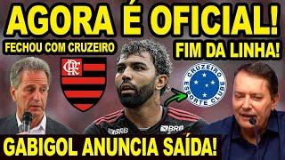 PLANTÃO URGENTE GABIGOL DE SAÍDA DO FLAMENGO INDO PARA O CRUZEIRO JOGADORES DO MENGÃO SURPREENDIDO [upl. by Aztinad]