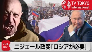 西アフリカ・ニジェールの軍事クーデターで忍び寄るロシア・プーチン大統領の影【TV TOKYO International】（2023年8月4日） [upl. by Ivy]